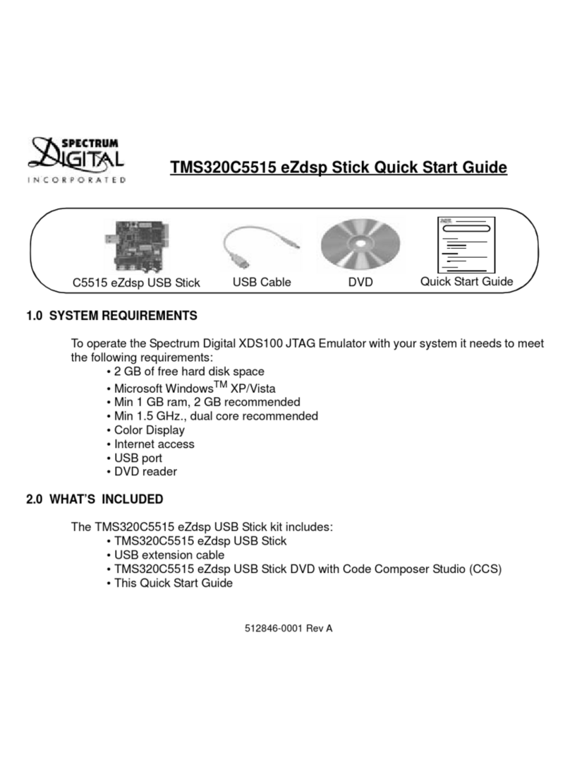 Spectrum Digital TMS320C5515 eZdsp quick start guide Spectrum Digital TMS320C5515 eZdsp quick start guide
