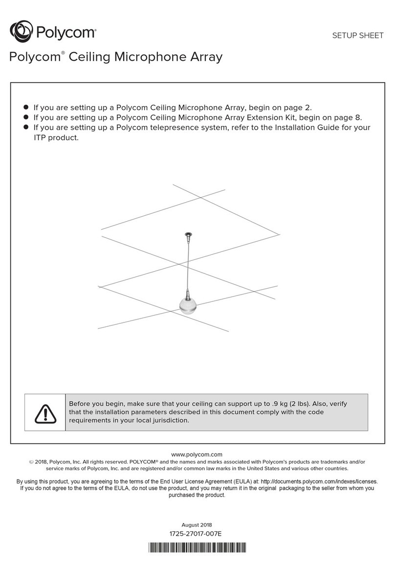 Polycom Wireless Microphone System setup sheet