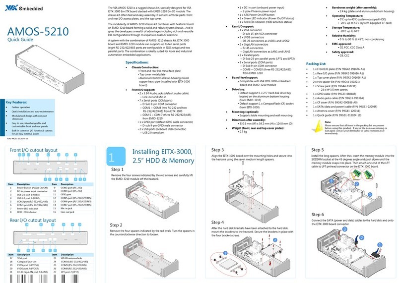 VIA Technologies AMOS-5210 User manual VIA Technologies AMOS-5210 User manual