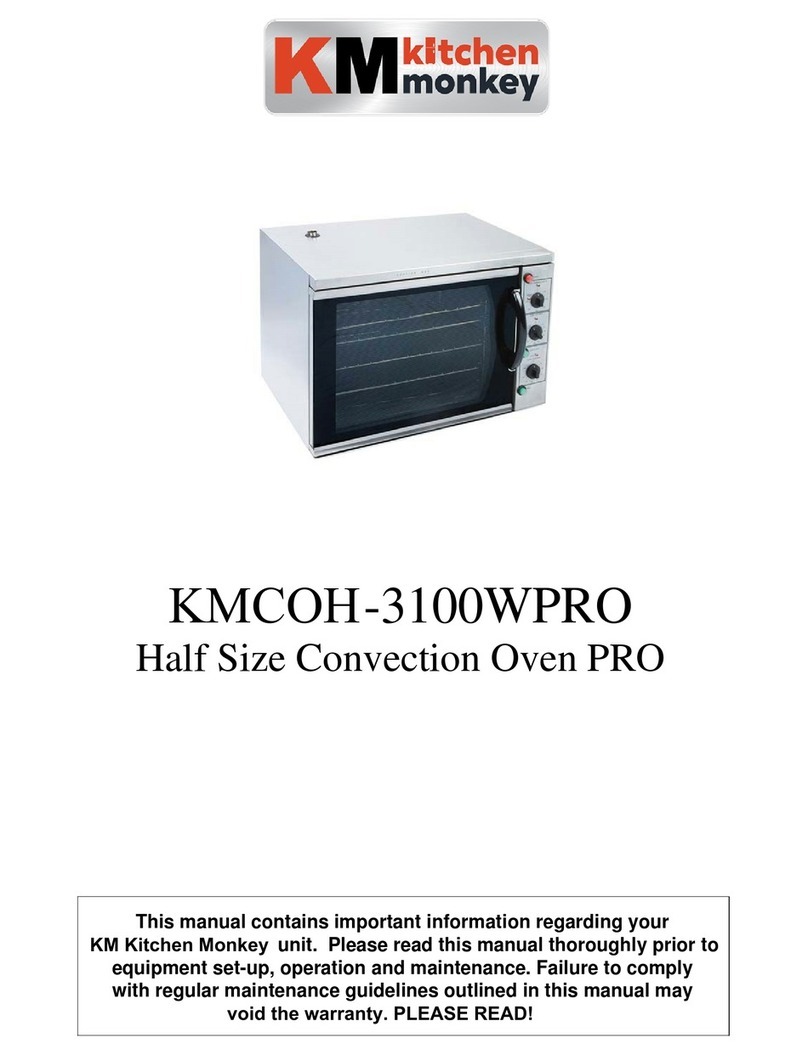 Kitchen Monkey Half Size Convection Oven PRO manual Kitchen Monkey Half Size Convection Oven PRO manual
