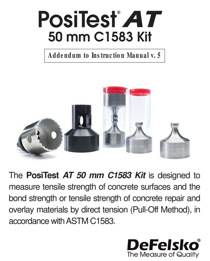 DeFelsko PosiTest AT 50 mm C1583 Kit Installation and operating instructions