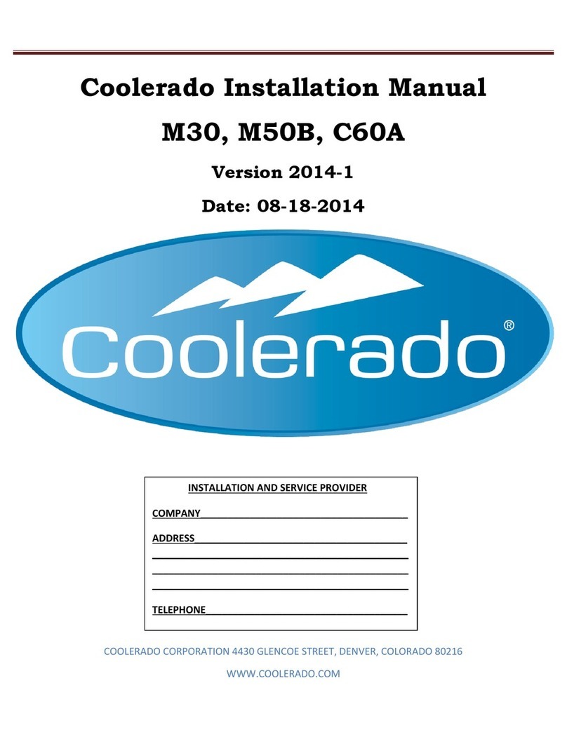 Coolerado M30 installation manual