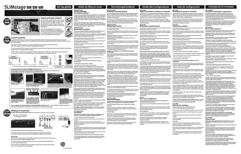 Soundmatters SLIMstage 40 Operation guide