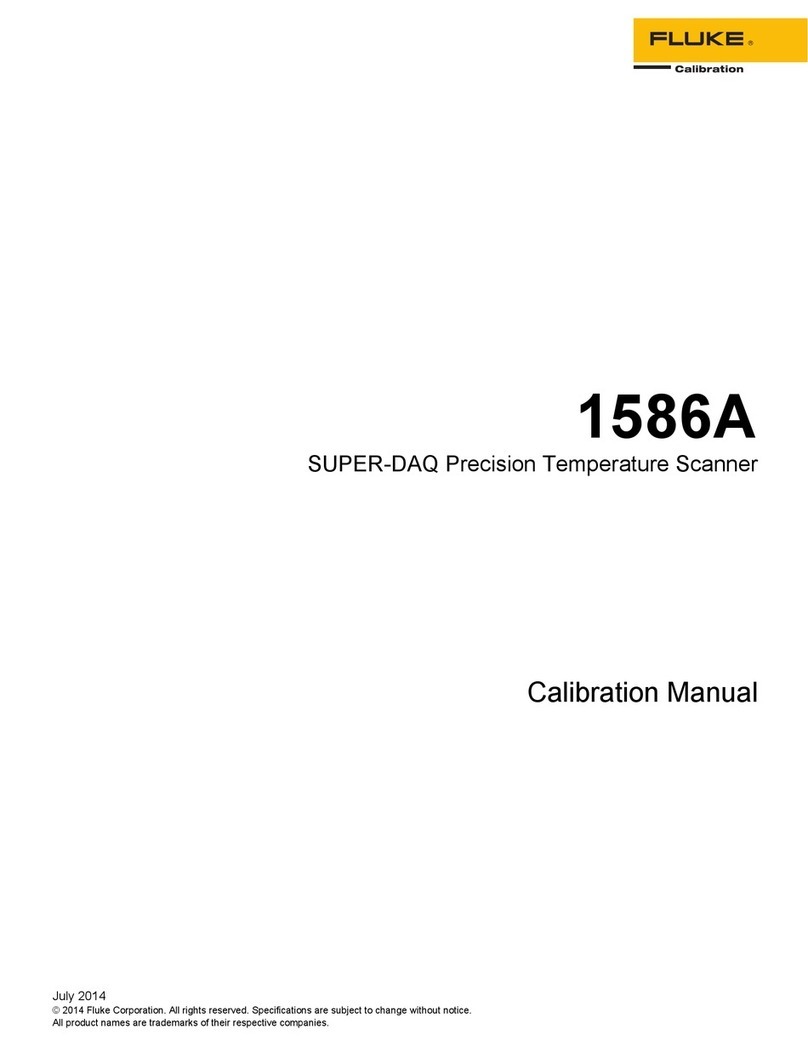 Fluke Calibration 1586A Super-DAQ Use and care manual