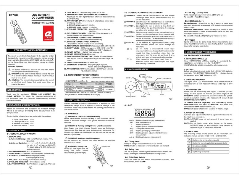 Kaise ET7830 instruction manual