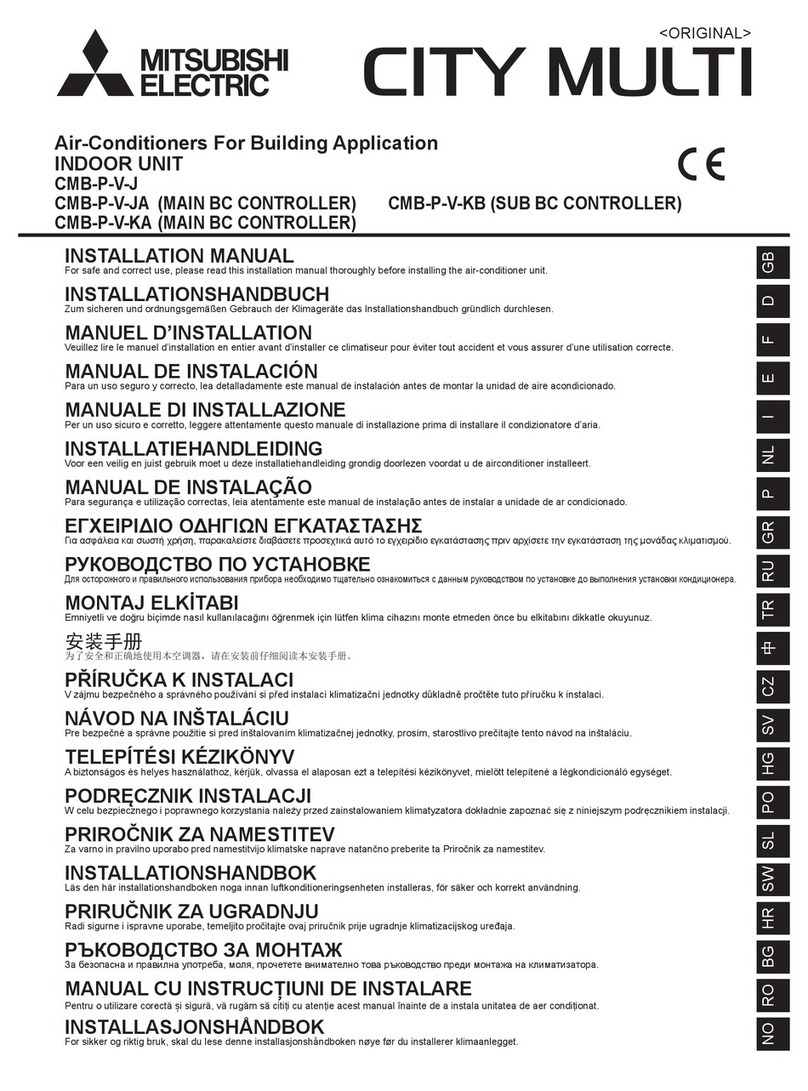 Mitsubishi Electric CMB-P-V-J User manual