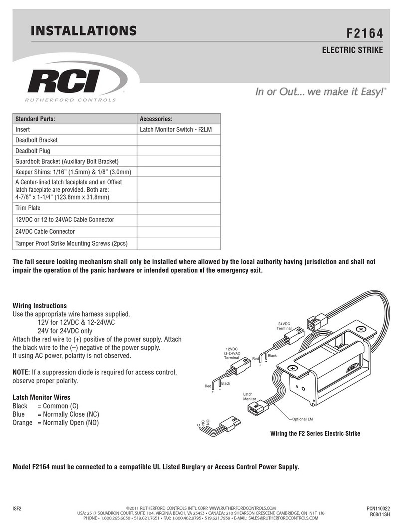 RCI F2164 User manual