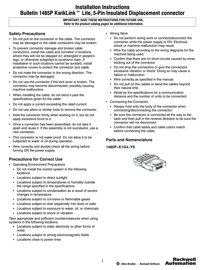 Rockwell Automation 1485P KwikLink User manual Rockwell Automation 1485P KwikLink User manual