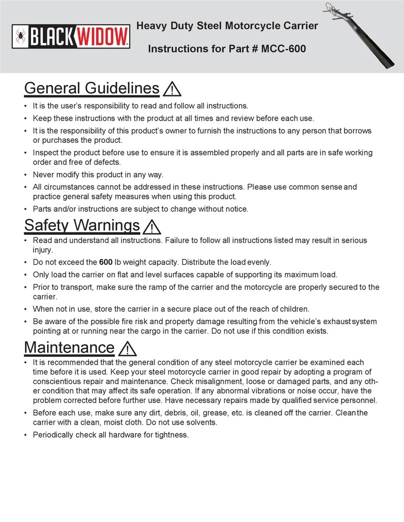 Black Widow MCC-600 instructions