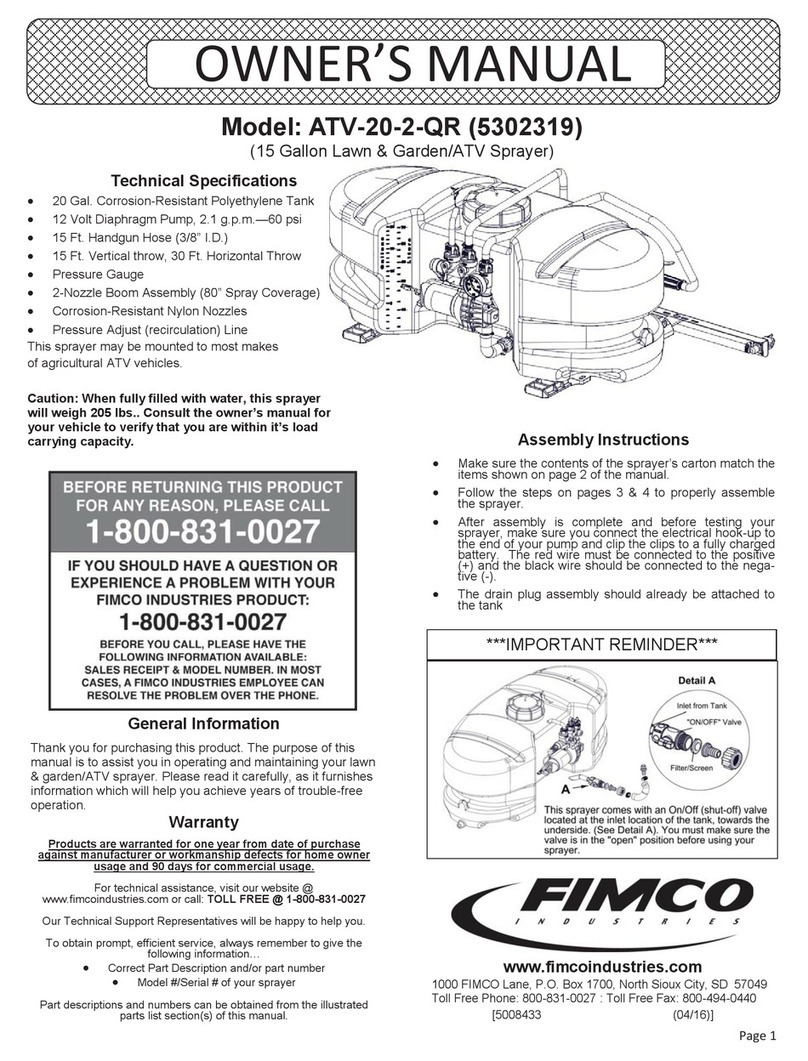 Fimco ATV-20-2-QR owner's manual