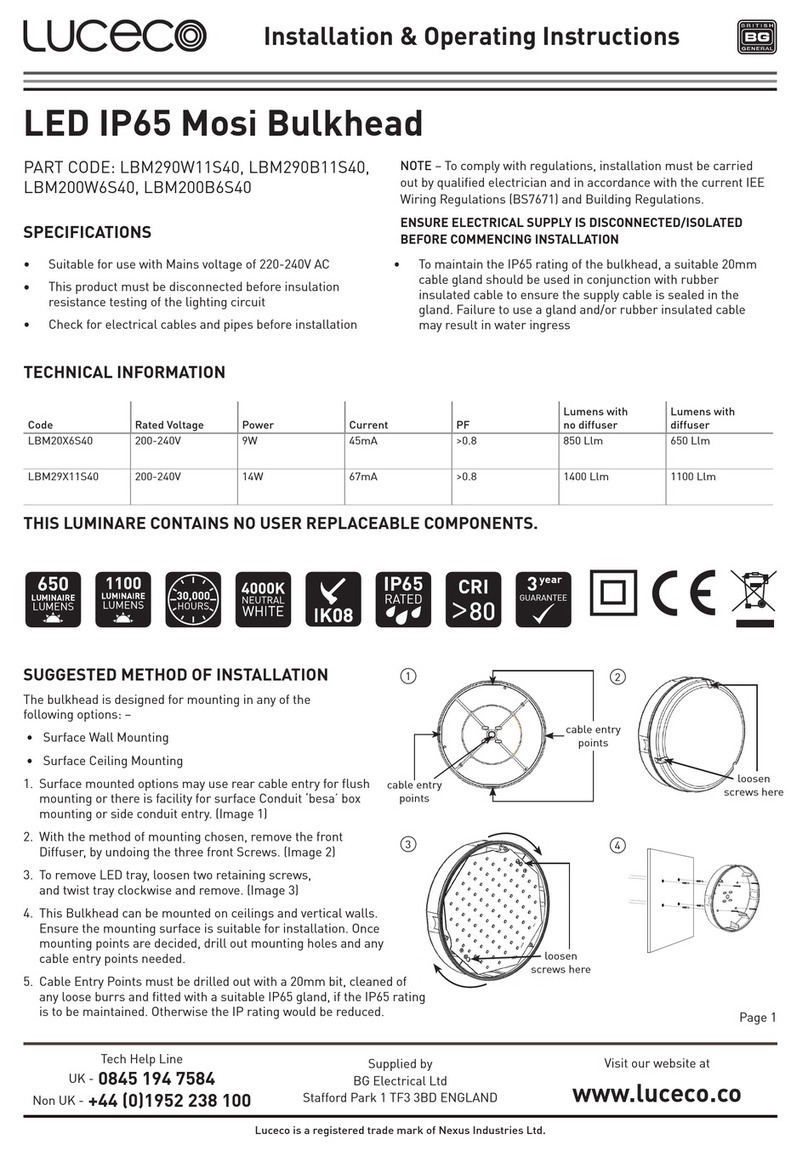 luceco Mosi series Manual