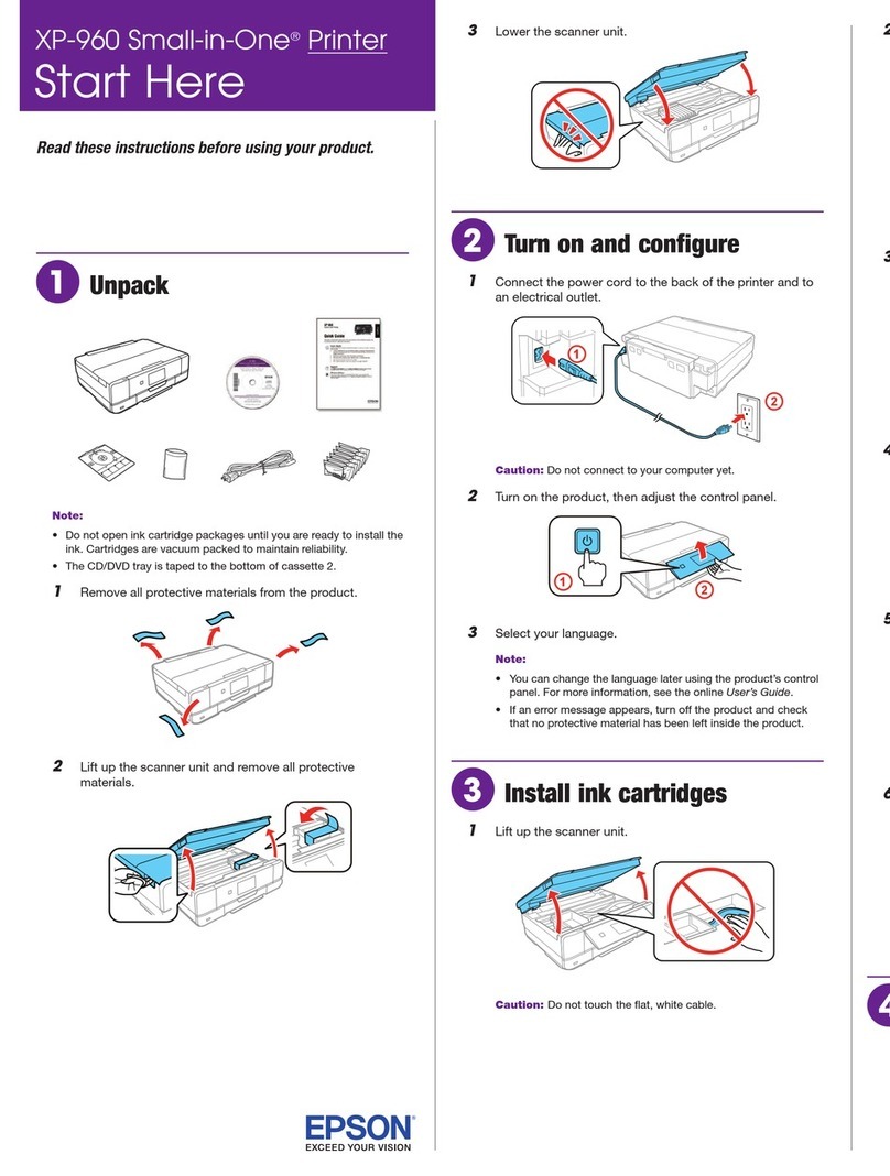 Epson Expression Photo XP-960 Instruction Manual