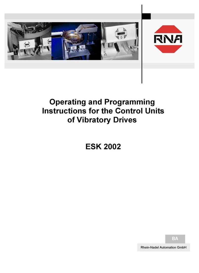 RNA ESK 2002 OPERATING AND PROGRAMMING INSTRUCTIONS