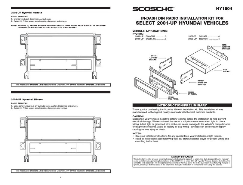 Scosche HY1604 User manual