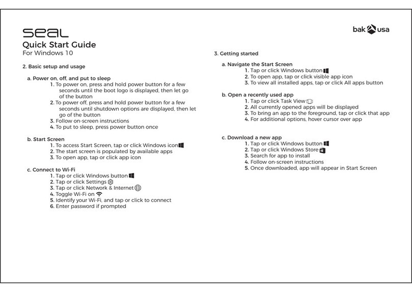 Bak USA Seal 8 Pro quick start guide