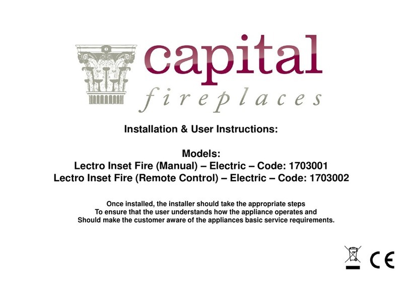 Capital fireplaces Lectro Installation & user's instructions