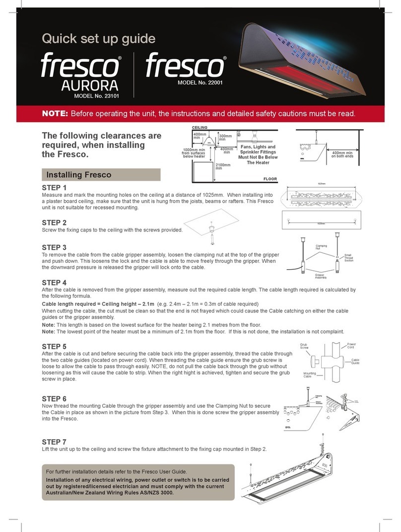 IXL fresco Aurora Quick setup guide