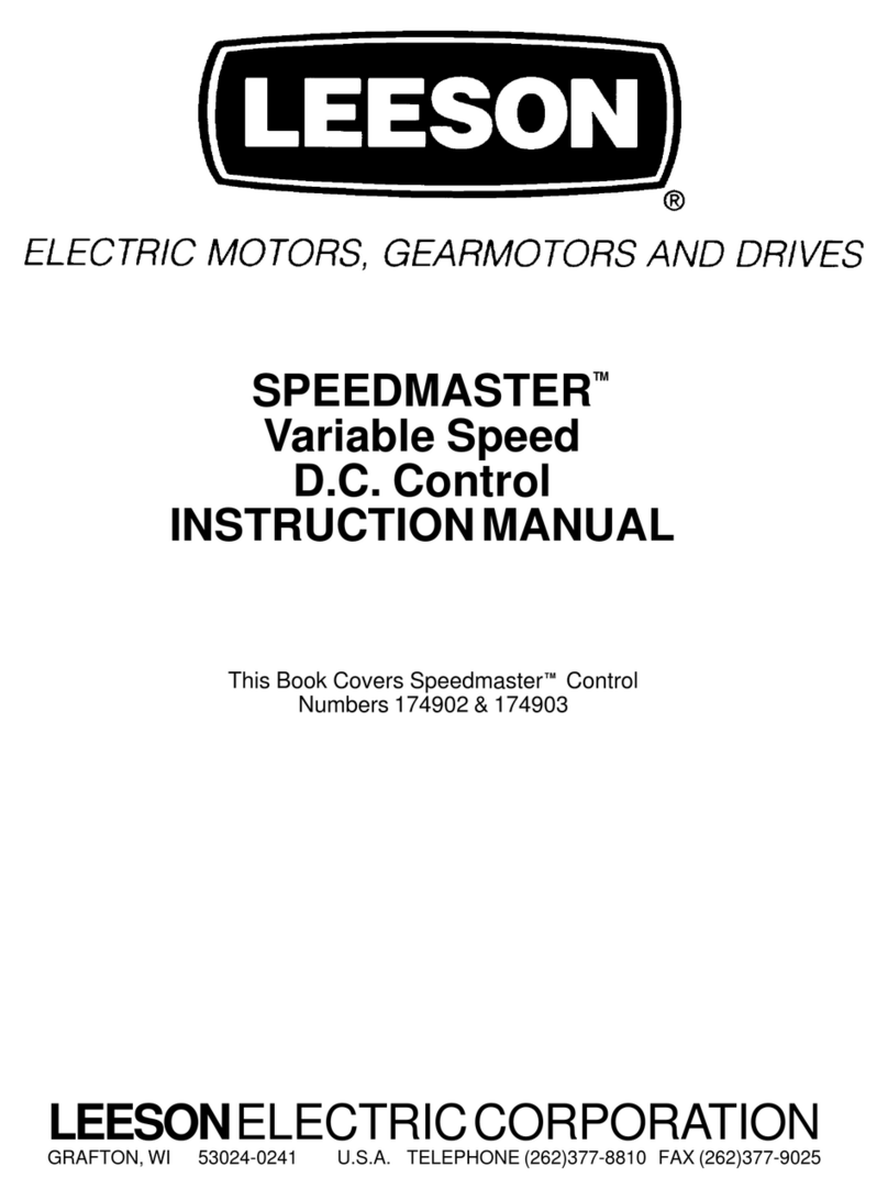 Leeson SPEEDMASTER instruction manual