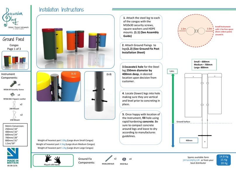 Percussion Play Congas installation instructions