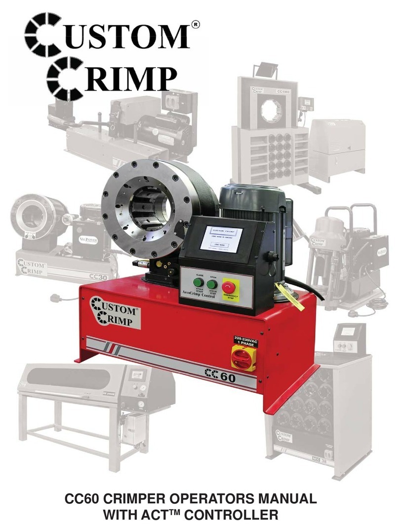 CustomCrimp CC60 Operator's manual