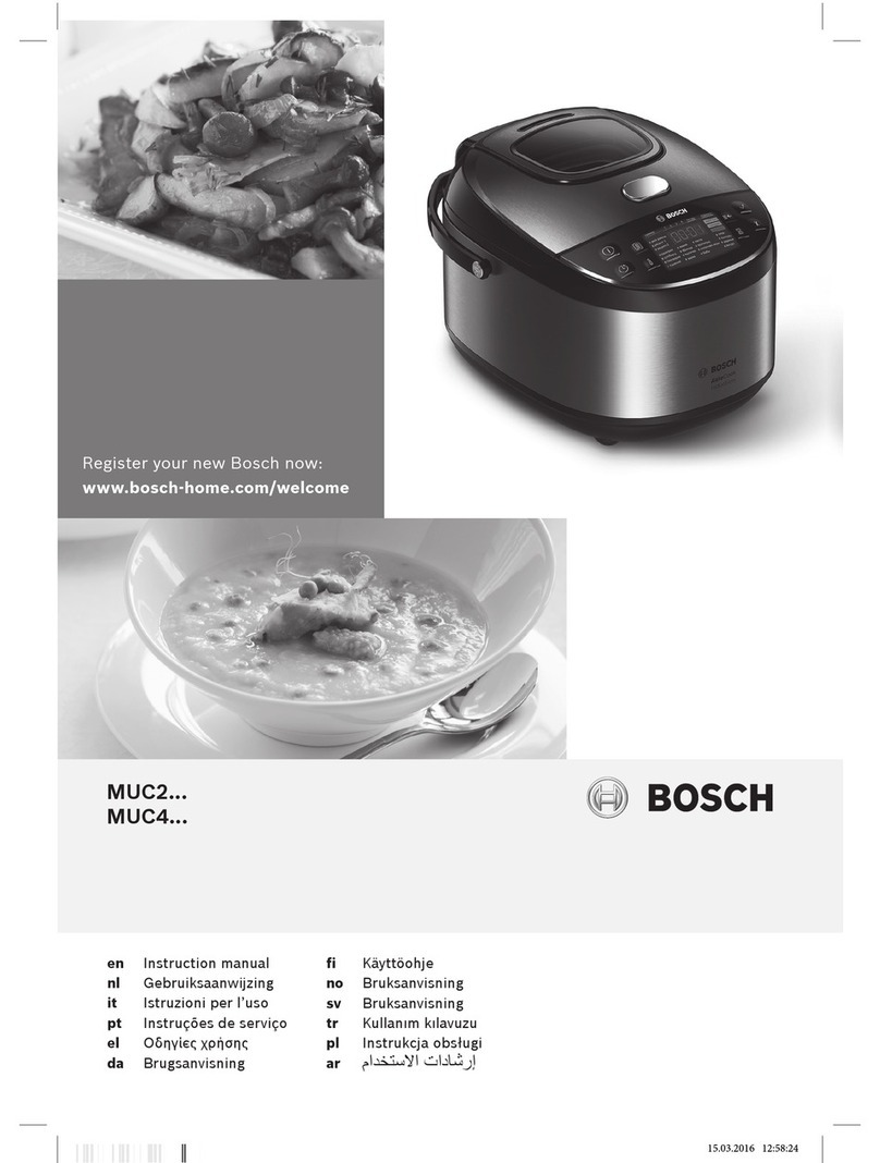 Bosch MUC24 Series User manual
