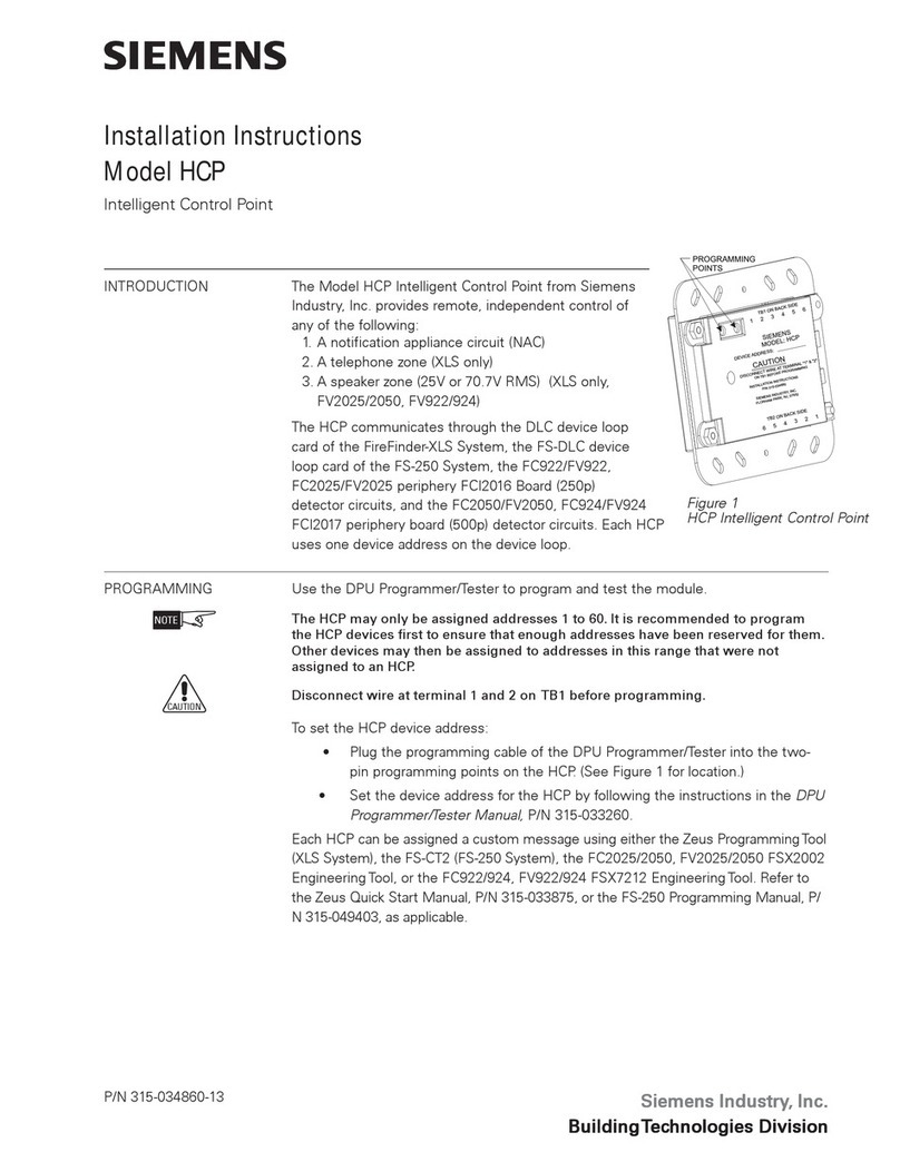 Siemens HCP User manual