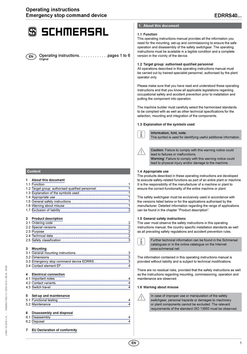 schmersal EDRRS40 series User manual