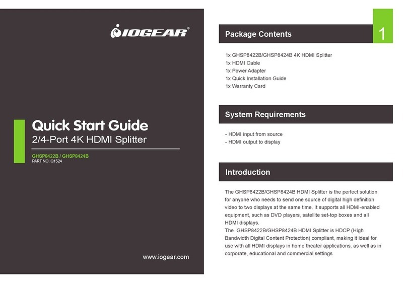 IOGear GHSP8422B quick start guide