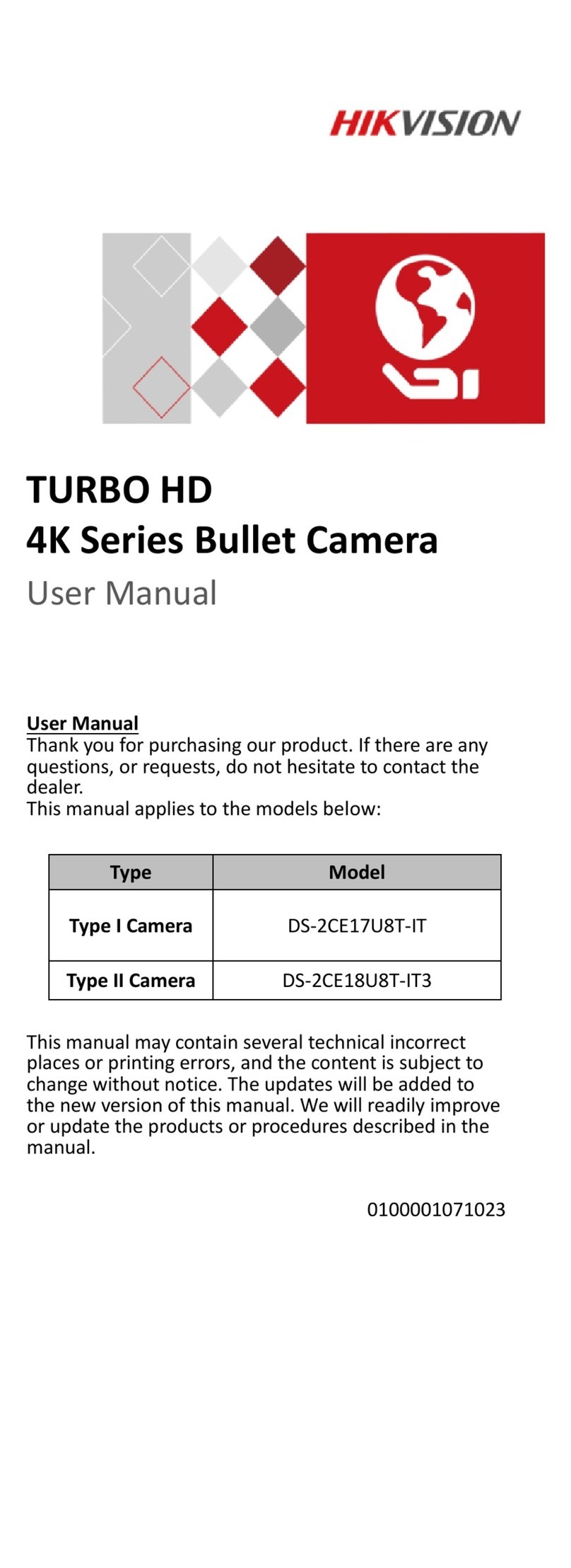 HIK VISION DS-2CE17U8T-IT User manual HIK VISION DS-2CE17U8T-IT User manual