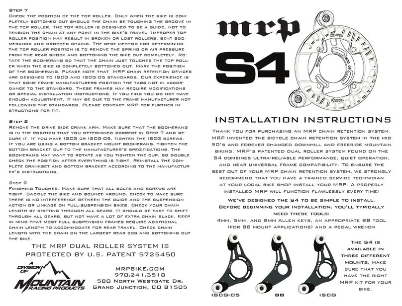 MRP S4 installation instructions