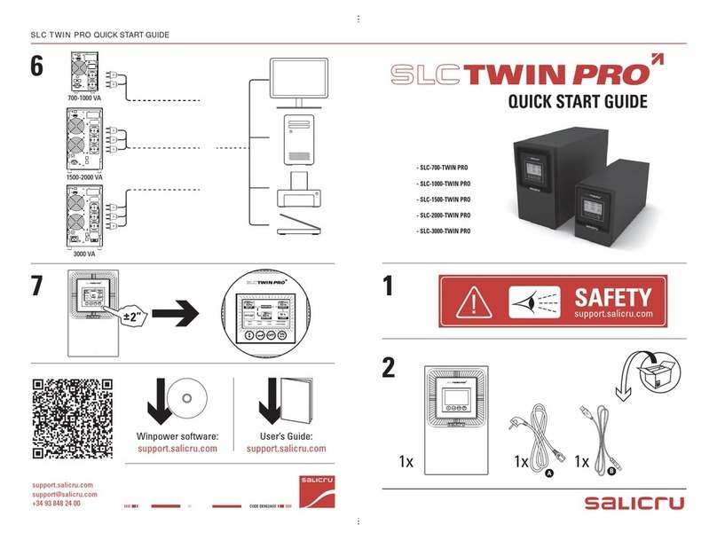 Salicru SLC-700-TWIN PRO User manual