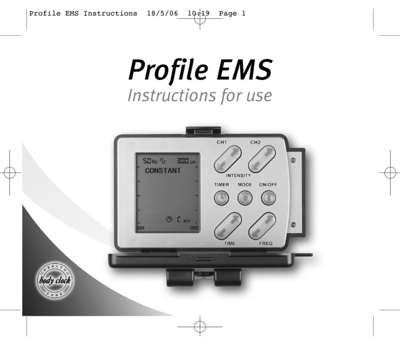 Body Clock Profile EMS User manual
