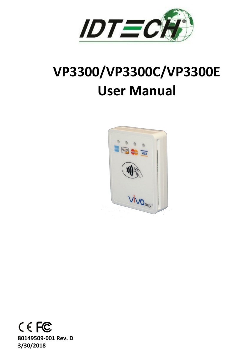 IDTECH VP3300 User manual