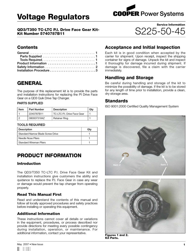 Cooper S225-50-45 Operating and installation instructions