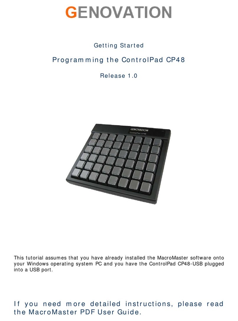 Genovation ControlPad CP48 User manual