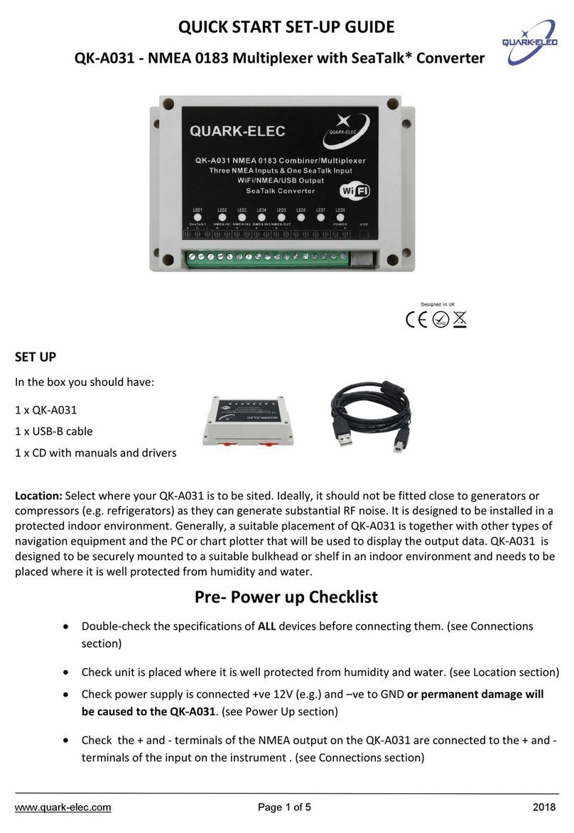 Quark-Elec QK-A031 Quick start setup guide
