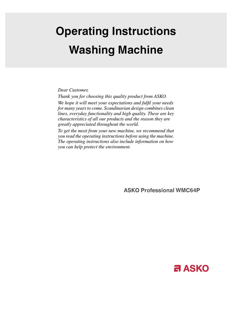 Asko Professional WMC64P User manual