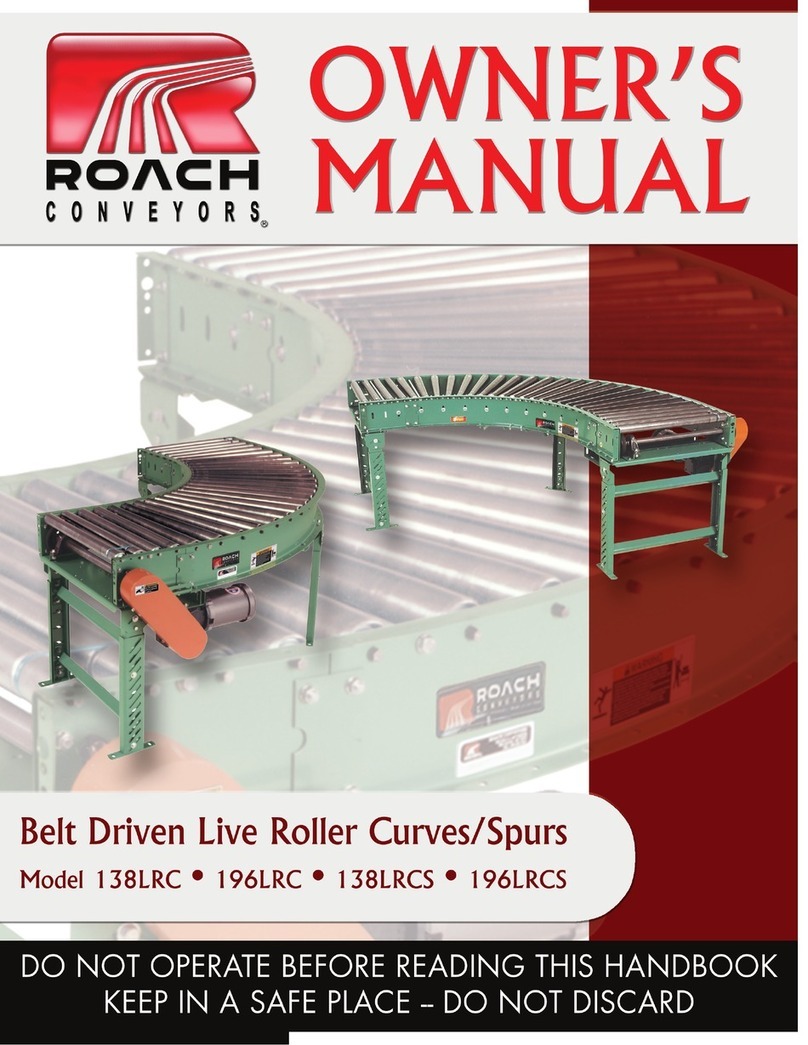 Roach Conveyors 138LRC owner's manual