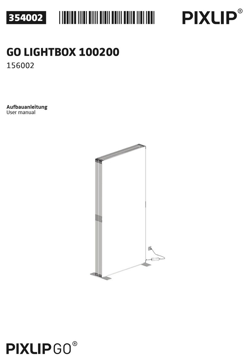 Pixlip GO LIGHTBOX 100200 User manual