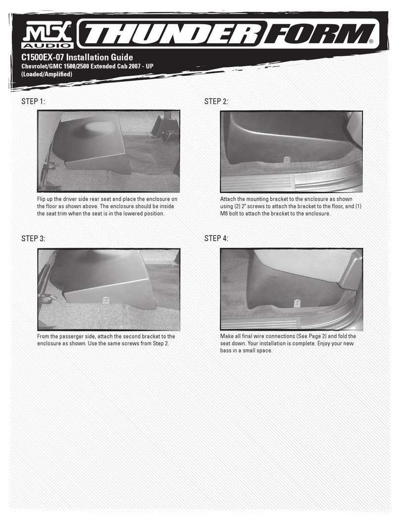 MTX THUNDER FORM C1500EX-07 User manual