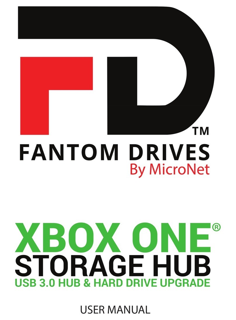 Fantom Drives XBOX ONE STORAGE HUB user manual