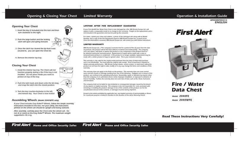 First Alert 2040FE Operations & installation guide