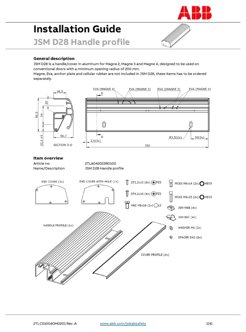 ABB JSM D28 Handle profile User manual