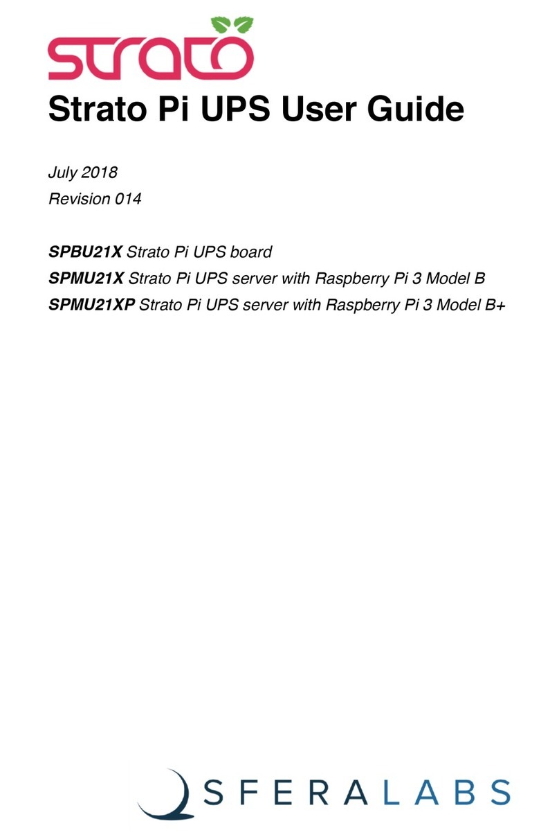 Sferalabs Strato Pi UPS User manual Sferalabs Strato Pi UPS User manual
