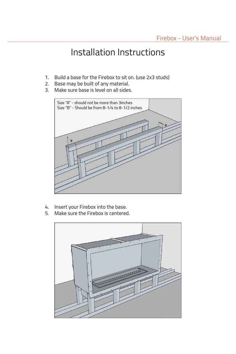 The Bio Flame XL Firebox SS user manual