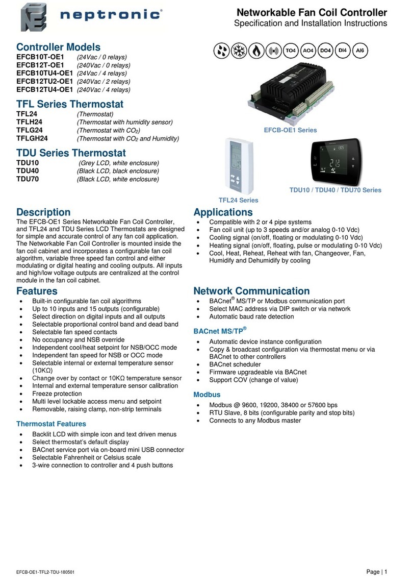 Neptronic EFCB12T-OE1 User manual