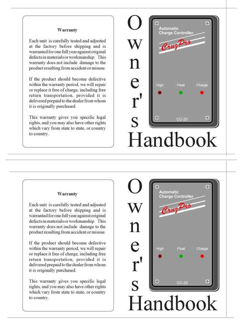 CruzPro CC-20 Owner's handbook