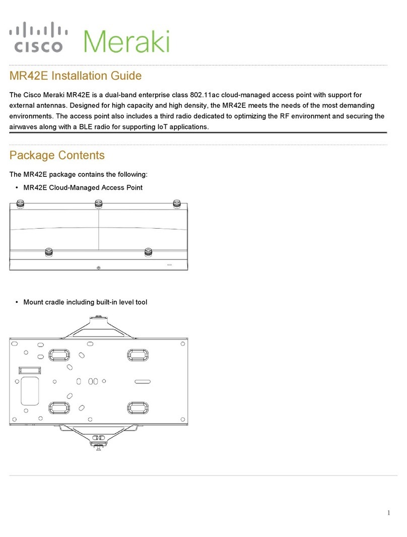 Cisco Meraki MR42E User manual