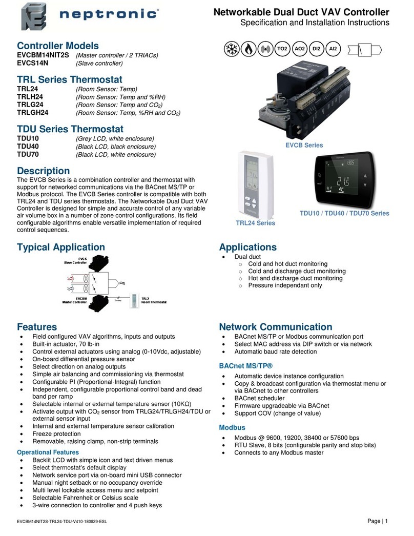 Neptronic EVCBM14NIT2S User manual