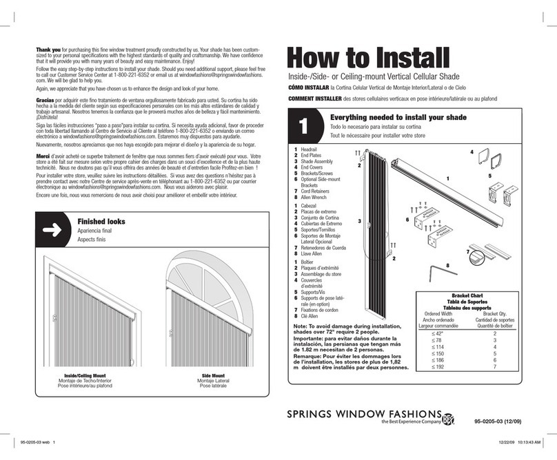 Bali Vertical Cellular Shade How to install